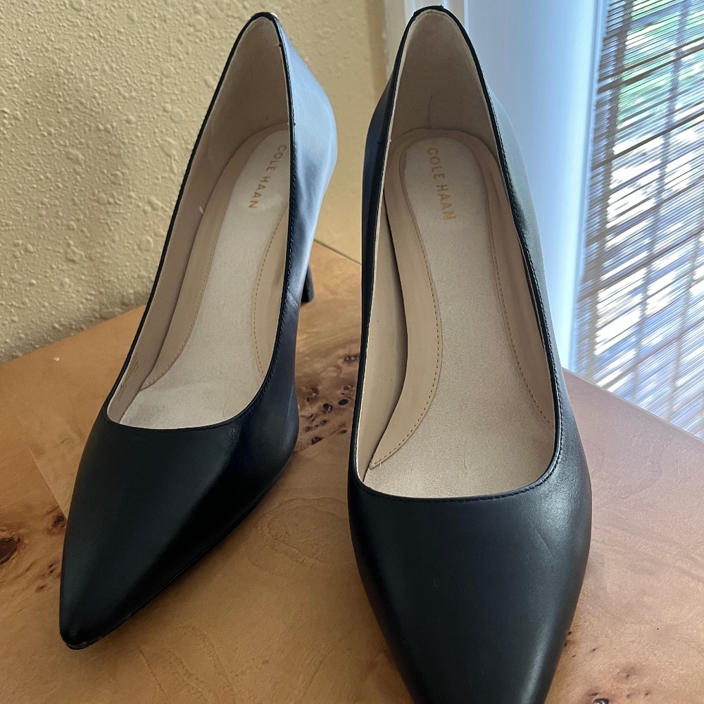 Cole Haan black heels pumps. Size 8 1/2 B